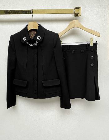 Colestore Louis Vuittn Set Skrirt Black 