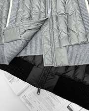 Colestore Moncler Padded Wool Zip-up Hoodie Grey  - 6
