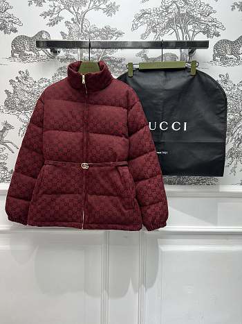 Colestore Gucci Puffed Coat Red CC Logo 