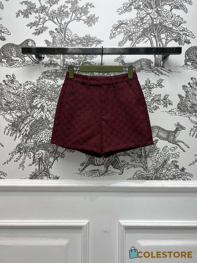 Colestore Gucci Red Short CC Logo - 1