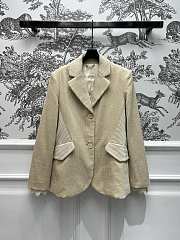 Colestore Vest Beige Corduroy Fabric - 1
