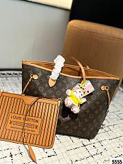 Colestore Lousi Vuitton Neverfull Bandoulière Inside Out MM Brown 33 x 27 cm - 6