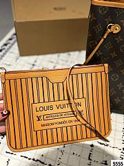 Colestore Lousi Vuitton Neverfull Bandoulière Inside Out MM Brown 33 x 27 cm - 5
