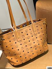 Colestore MCM Reversible Liz Shopper in Visetos Brown 36 x 27 cm - 4