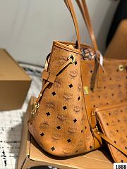 Colestore MCM Reversible Liz Shopper in Visetos Brown 36 x 27 cm - 3