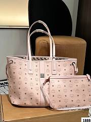 Colestore MCM Reversible Liz Shopper Pink 36 x 27 cm - 1
