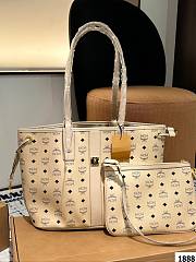 Colestore MCM Reversible Liz Shopper Beige 36 x 27 cm - 1