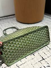 Colestore Goyard Green Anjou Tote Reversible Green 34 x 27 cm - 5