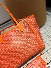 Colestore Goyard Green Anjou Tote Reversible Orange 34 x 27 cm - 6