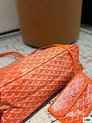 Colestore Goyard Green Anjou Tote Reversible Orange 34 x 27 cm - 5