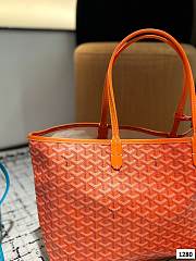 Colestore Goyard Green Anjou Tote Reversible Orange 34 x 27 cm - 3