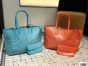 Colestore Goyard Green Anjou Tote Reversible Baby Blue 34 x 27 cm - 2