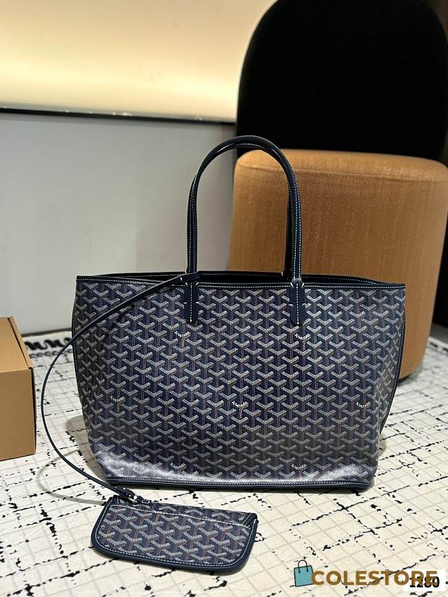 Colestore Goyard Green Anjou Tote Reversible Black Blue 34 x 27 cm - 1