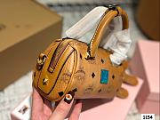 Colestore MCM Mini Boston Bag In Brown 18 x 11 cm - 6