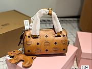 Colestore MCM Mini Boston Bag In Brown 18 x 11 cm - 4