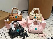 Colestore MCM Mini Boston Bag In Pink 18 x 11 cm - 2