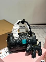 Colestore MCM Mini Boston Bag In Black 18 x 11 cm - 1