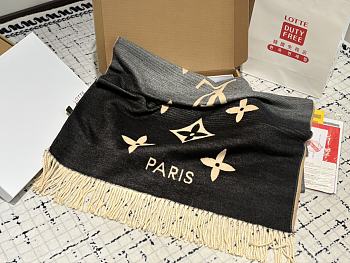 Colestore Louis Vuitton Scarf Black 01