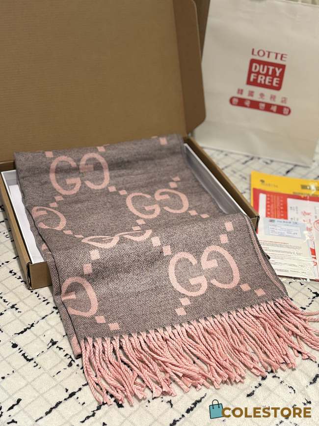 Colestore Gucci Scarf Pink - 1