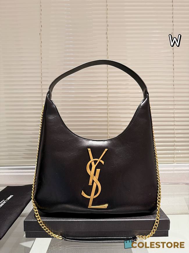 Colestore Saint Laurent YSL Le 5 A 7 Handbag Black 20 x 26 cm - 1