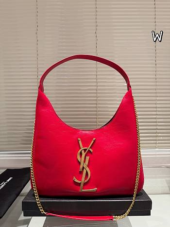 Colestore Saint Laurent YSL Le 5 A 7 Handbag Hot Pink 20 x 26 cm