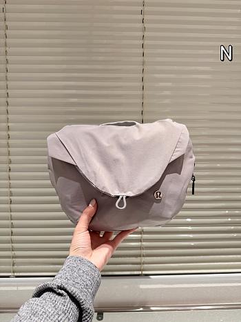Colestore Lululemon Curved Crossbody Bag Grey 28 x 21 cm