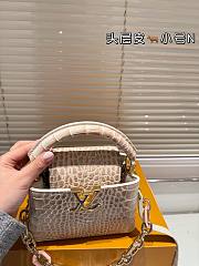 Colestore Louis Vuitton Capucines Crocodile White 20 x 13 cm - 6