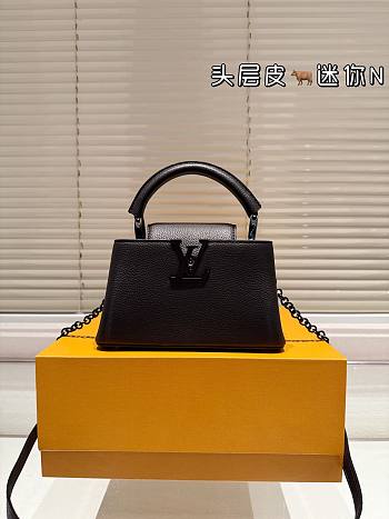 Colestore Louis Vuitton Capucines Full Black 20 x 13 cm