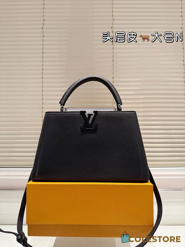 Colestore Louis Vuitton Capucines Full Black 33 x 19 cm - 1