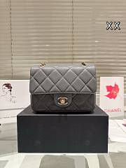 Colestore Chanel Flap Bag Caviar Grey 18 x 15 cm - 1