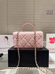 Colestore Chanel Vintage Pink Tweed 18 x 11 cm - 2
