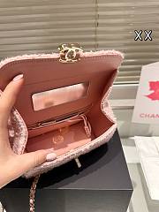 Colestore Chanel Vintage Pink Tweed 18 x 11 cm - 5