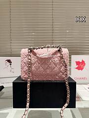 Colestore Chanel Flap Bag Tweed Pink 20 cm - 4
