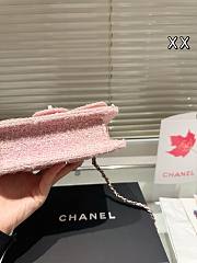 Colestore Chanel Flap Bag Tweed Pink 20 cm - 5