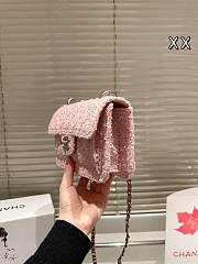 Colestore Chanel Flap Bag Tweed Pink 20 cm - 3