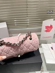 Colestore Chanel Flap Bag Tweed Pink 20 cm - 2