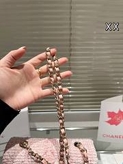 Colestore Chanel Flap Bag Tweed Baby Pink 20 cm - 3