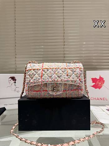 Colestore Chanel Flap Bag Tweed Multicolor  20 cm