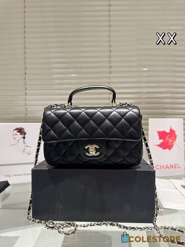 Colestore Chanel Flap Bag Black 21 x 12 cm - 1