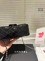 Colestore Chanel Flap Bag Shiny Leather Black 21 x 12 cm - 4