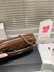 Colestore Chanel Mini Camera Case Shiny Lambskin & Gold-Tone Metal  Dark Brown 18 x 12 cm - 5