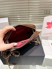 Colestore Chanel Mini Camera Case Shiny Lambskin & Gold-Tone Metal  Dark Brown 18 x 12 cm - 2