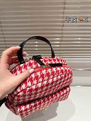 Colestore Chanel Vintage Backpack Caro Black And Red 24 x 27 cm - 5