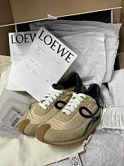 Colestore Loewe Multi Panel Lace-up Sneakers Brown  - 3