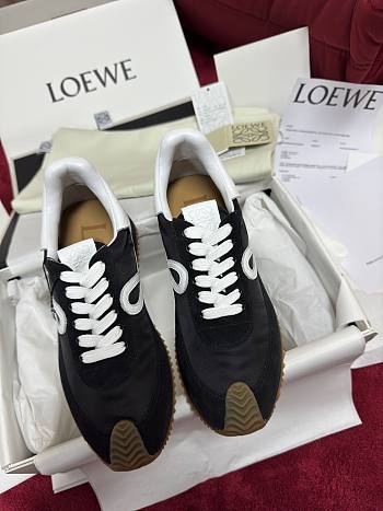 Colestore Loewe Multi Panel Lace-up Sneakers Black 