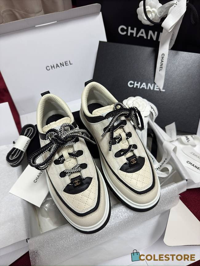 Colestore Chanel Sneakers Beige  - 1