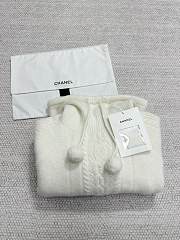 Colestore Chanel Sweater With Hood White  - 2