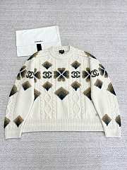 Colestore Chanel CC Logo Sweater White  - 1