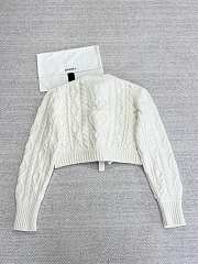 Colestore Chanel Crop Sweater With Bows White  - 5