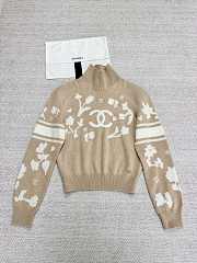 Colestore Chanel Brown Sweater C Logo  - 1